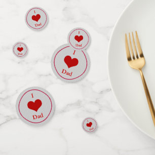 I Heart Dad Confetti