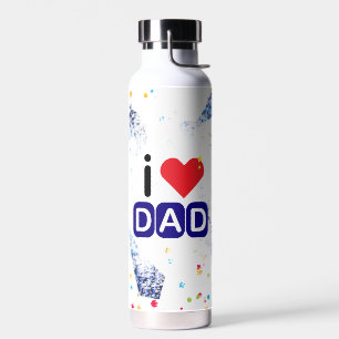 I heart Dad Water Bottle