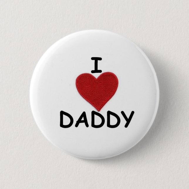 I HEART DADDY 2 INCH ROUND BUTTON (Front)