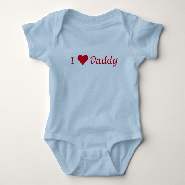 I [Heart] Daddy Blue Bodysuit (Front)