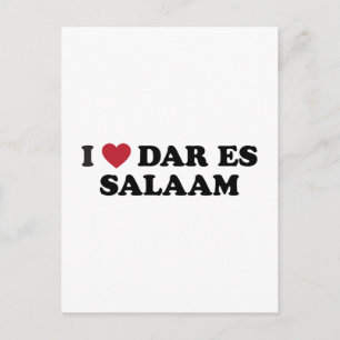 I Heart Dar es Salaam Tanzania Postcard