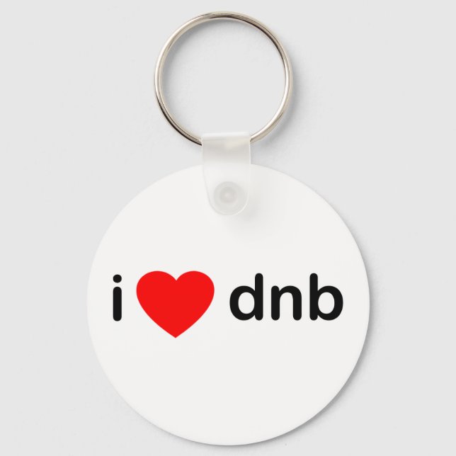 I Heart DNB Keychain (Front)