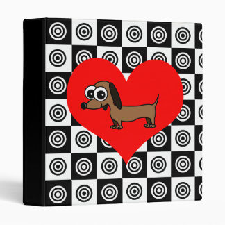 I Heart Dogs - Black ,Red, White Binder