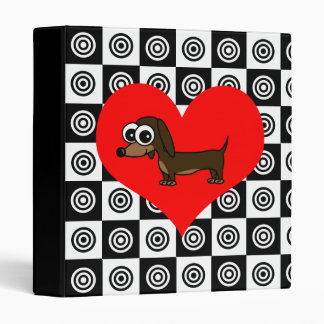 I Heart Dogs - Black ,Red, White Binder