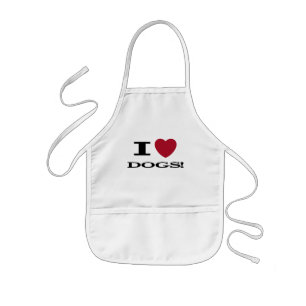 I Heart Dogs Tshirts and Gifts Kids Apron