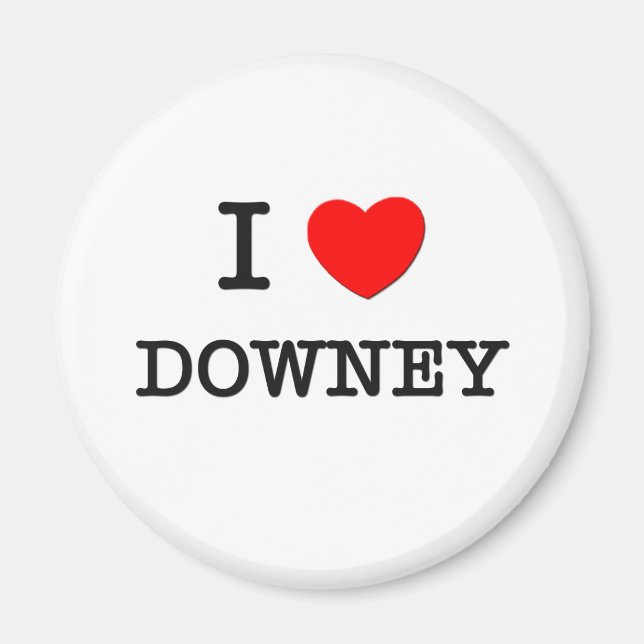 I Heart DOWNEY Magnet (Front)