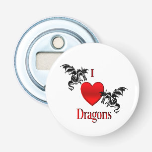I Heart Dragons Bottle Opener