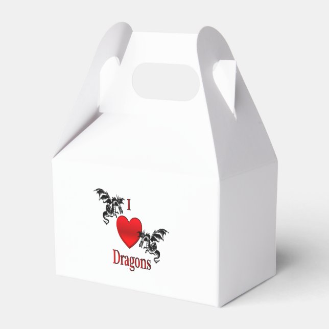 I Heart Dragons Favor Box (Front Side)