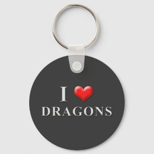 I Heart Dragons Keychain 002