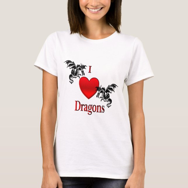 I Heart Dragons T-Shirt (Front)