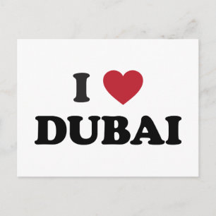 I Heart Dubai United Arab Emirates Postcard