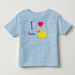 I heart duckies toddler t-shirt