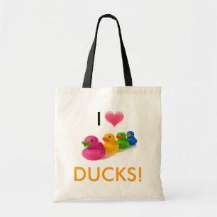 I Heart Ducks Tote Bag