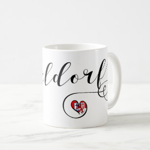 I Heart Düsseldorf, Flag, Germany Coffee Mug