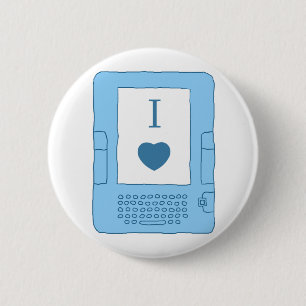 i heart ebooks (blue) 2 inch round button
