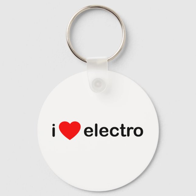 I Heart Electro Keychain (Front)