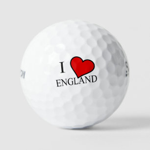 I Heart England bk ssf gbcnt Golf Balls