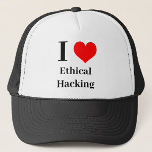 I heart Ethical Hacking Trucker Hat