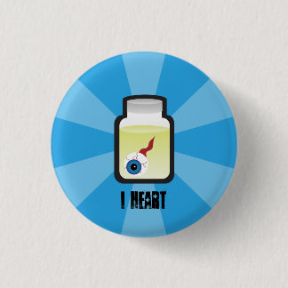 I Heart Eyeballs 1 Inch Round Button