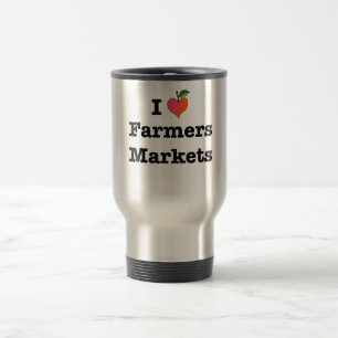 I Heart Farmers Markets Travel Mug