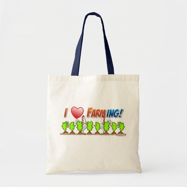 I Heart Farming Tote Bag (Front)