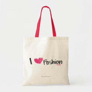 I Heart Fashion Magenta Tote Bag