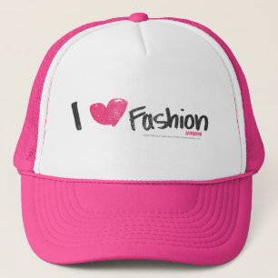 I Heart Fashion Magenta Trucker Hat