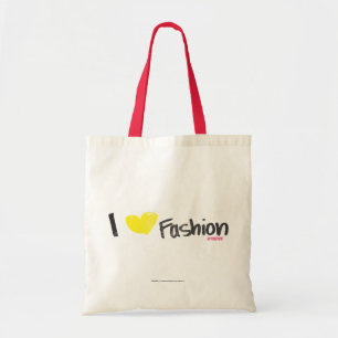 I Heart Fashion Pink Tote Bag