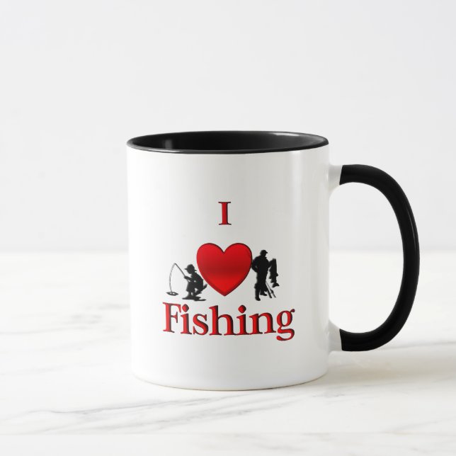 I Heart Fishing Mug (Right)