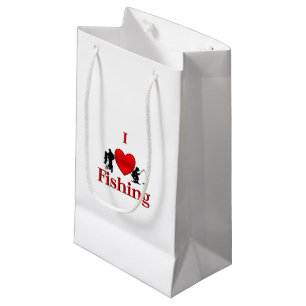 I Heart Fishing Small Gift Bag
