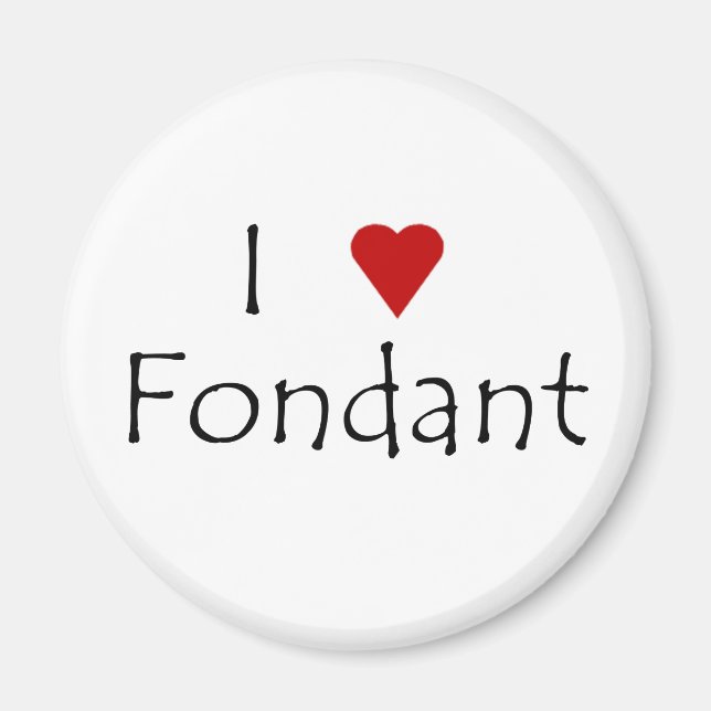 I Heart Fondant Magnet (Devant)