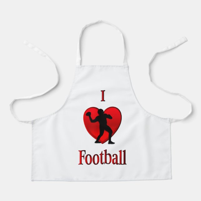 I Heart Football Apron (Front)
