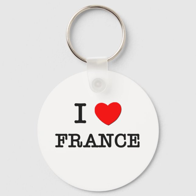 I HEART FRANCE KEYCHAIN (Front)