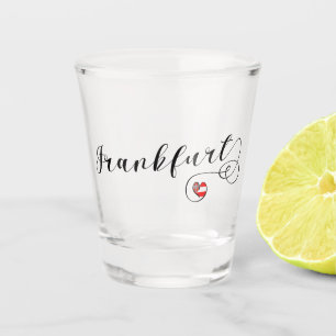 I Heart Frankfurt am Main, Hesse, Germany Shot Glass