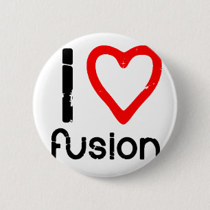 I Heart Fusion 2 Inch Round Button