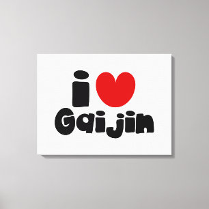 i heart Gaijin Canvas Print