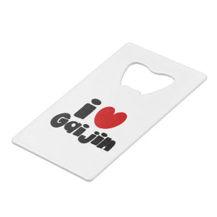 i heart Gaijin Credit Card Bottle Opener