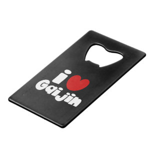 i heart Gaijin Credit Card Bottle Opener