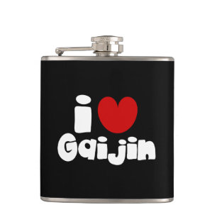 i heart Gaijin Hip Flask