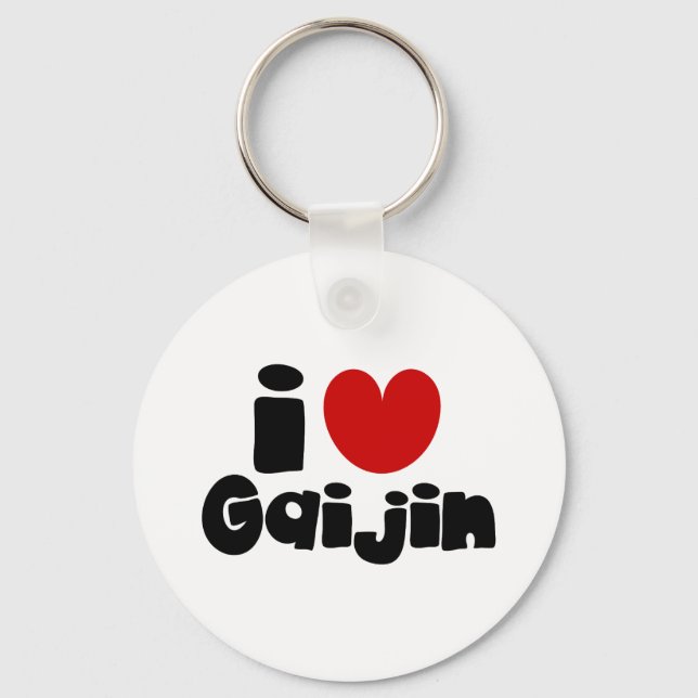 i heart Gaijin Keychain (Front)
