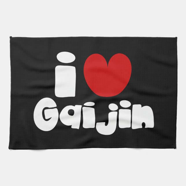 i heart Gaijin Kitchen Towel (Horizontal)