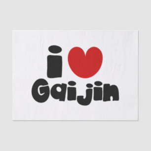 i heart Gaijin Tissue Paper