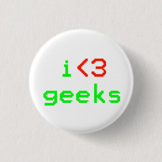 I Heart Geeks Button