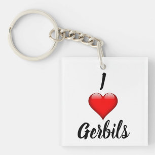 I Heart Gerbils Porte - clé