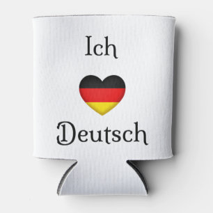 "I Heart German" Favourite Language School Subject Can Cooler