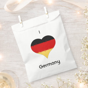 I Heart Germany German Flag  Favour Bag
