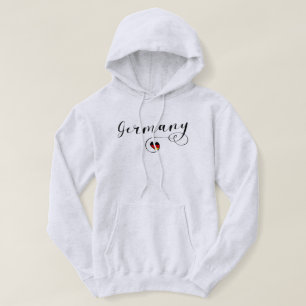 I Heart Germany, German Flag Hoodie