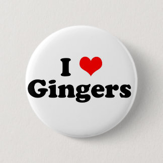 I Heart Gingers 2 Inch Round Button