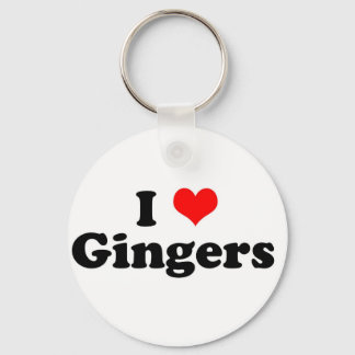 I Heart Gingers Keychain