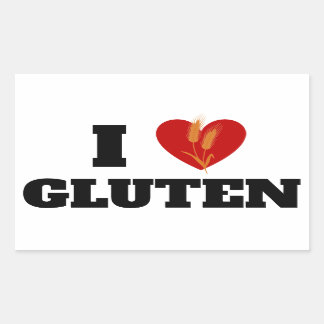 I HEART GLUTEN - I Love Gluten - Sticker